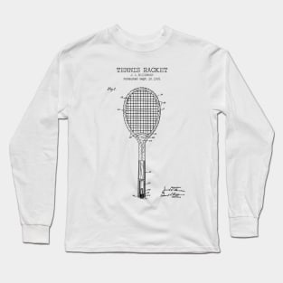 TENNIS RACKET patent Long Sleeve T-Shirt